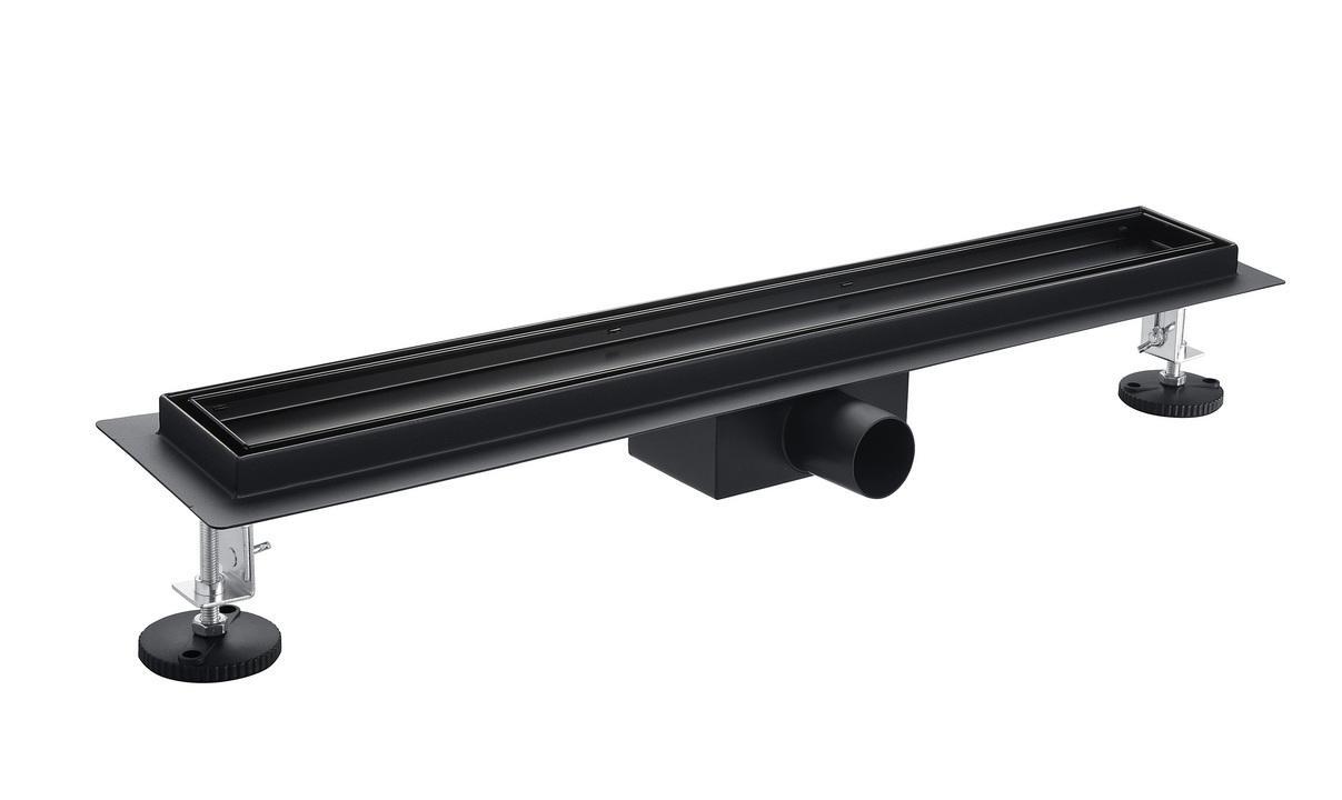 Žľab sprch. podlahový Mare Drain black 800mm výška 68mm DN40 s otoč.roštom
