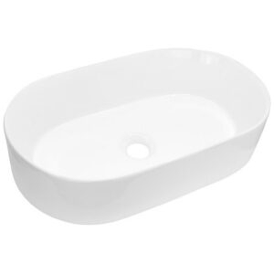 Umývadlo na dosku bez prepadu 530x315x135mm oválne keramické UC533214O