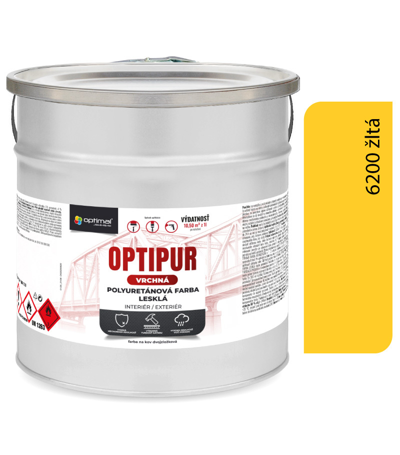 Optimal U2081 OPTIPUR Vrchná polyuretánová farba lesklá 6200 4l