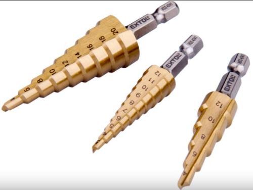 EXTOL vrtáky stupňovité