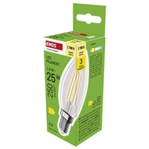 Žiarovka Led Filament sviečka E14 1.8W 925W)