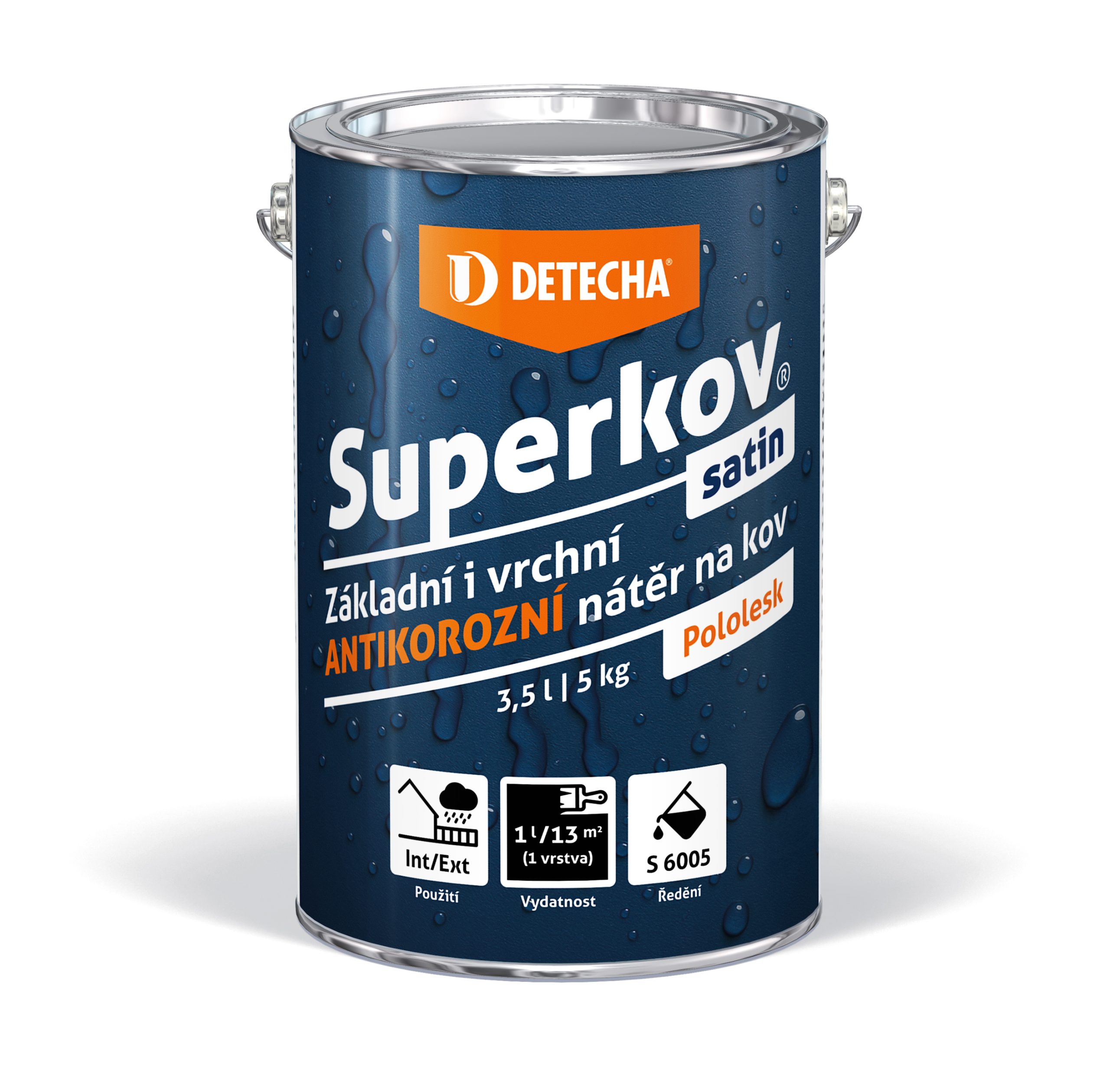 Superkov satin zelený RAL6005 2.5kg