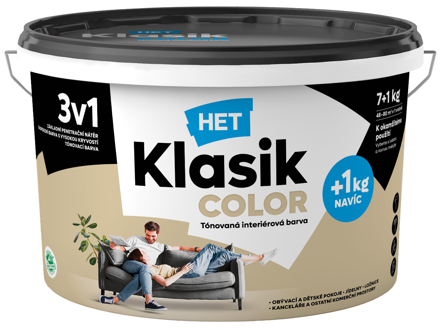 Het Klasik Color 0217 béžový 7kg+1kg