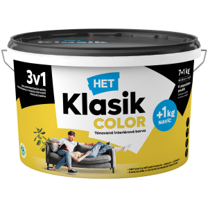 Het Klasik Color 0618 žltý sýty 7kg+1kg