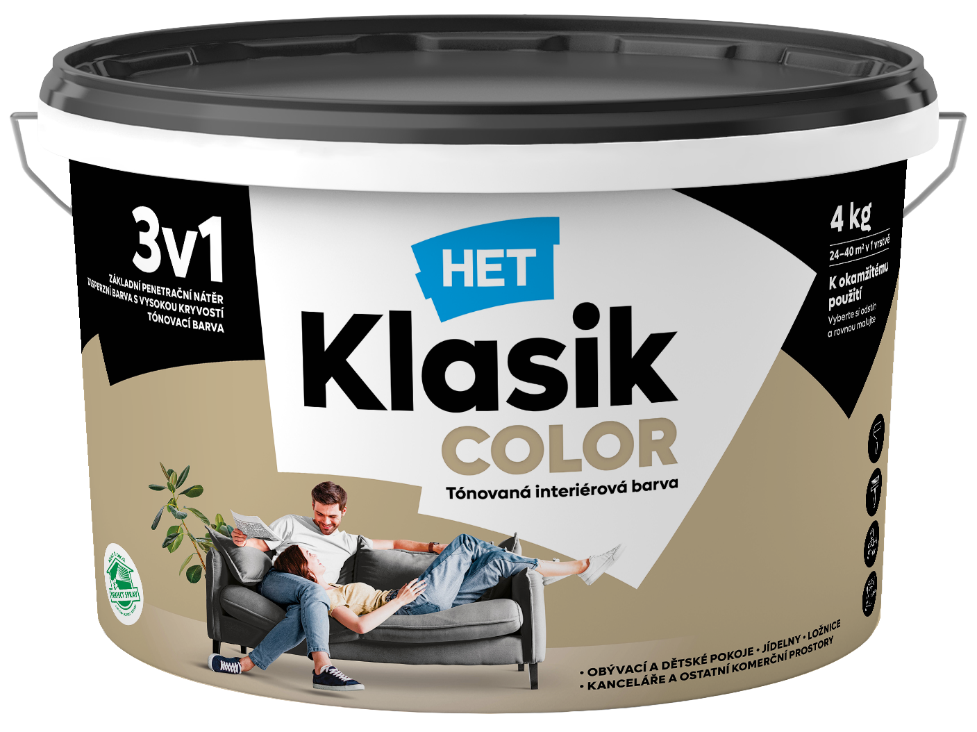Het Klasik Color 0238 béžový muškátový 4kg Het Klasik Color 0238 béžový muškátový 4kg