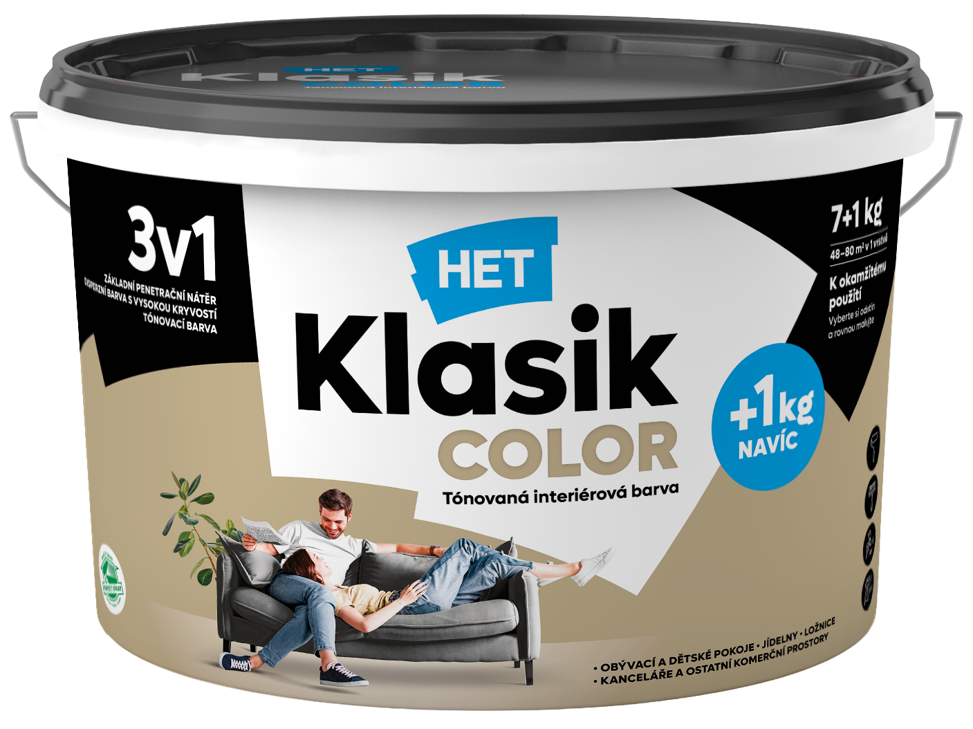 Het Klasik Color 0238 béžový muškátový 7kg+1kg