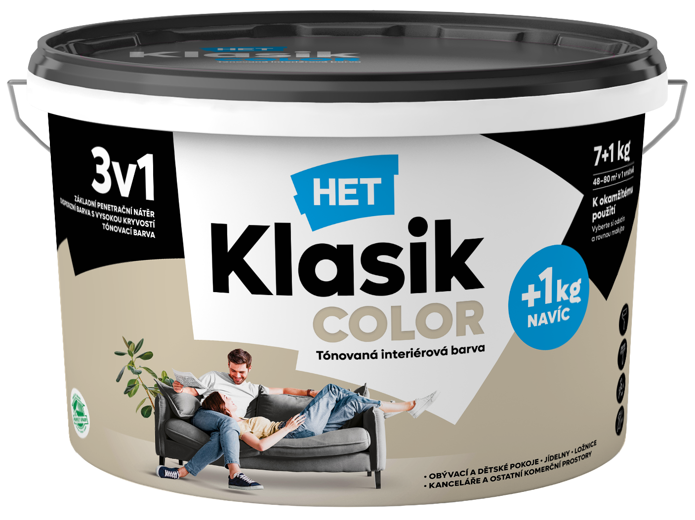 Het Klasik Color 0218 béžový pieskový 7kg+1kg