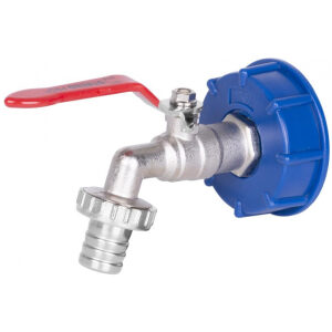 Sada ventil 1` + plastová redukcia 60mm + výpust 3/4` na IBC nádrž