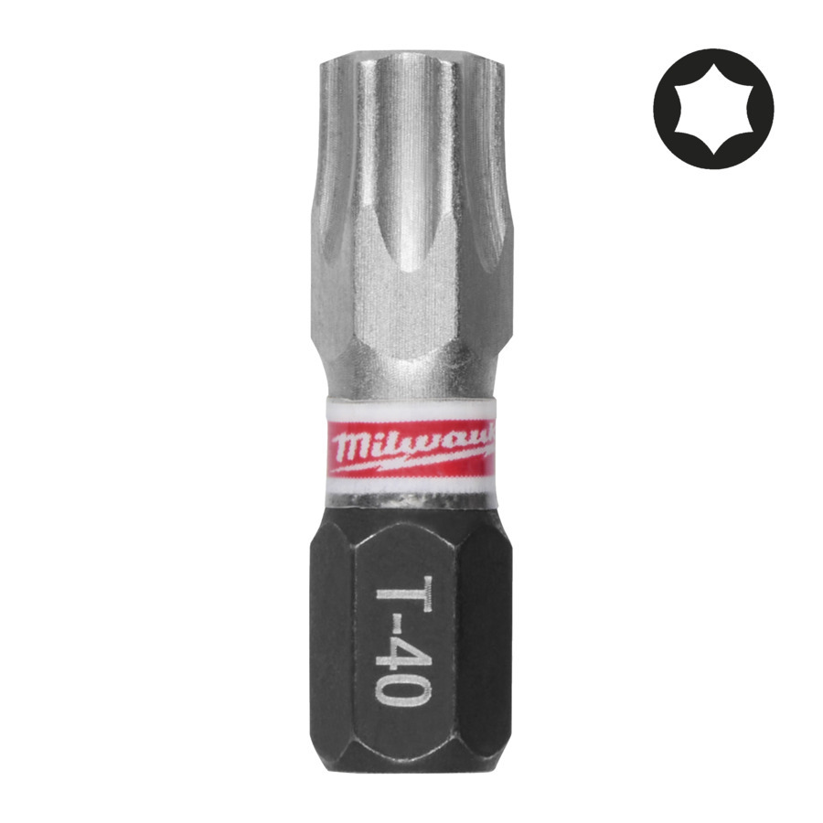 Milwaukee SHOCKWAVE IMPACT DUTY TX40 Šrobovacie bity 25mm