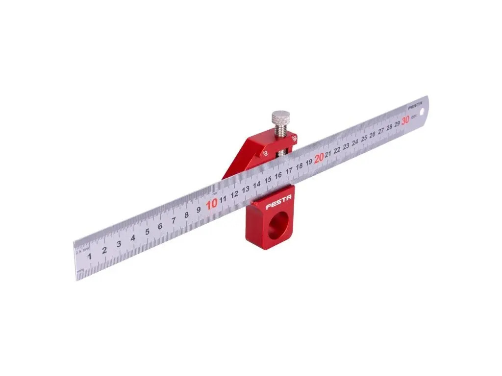 Pravítko nerezové 300mm s magnetickým posuvným dorazom