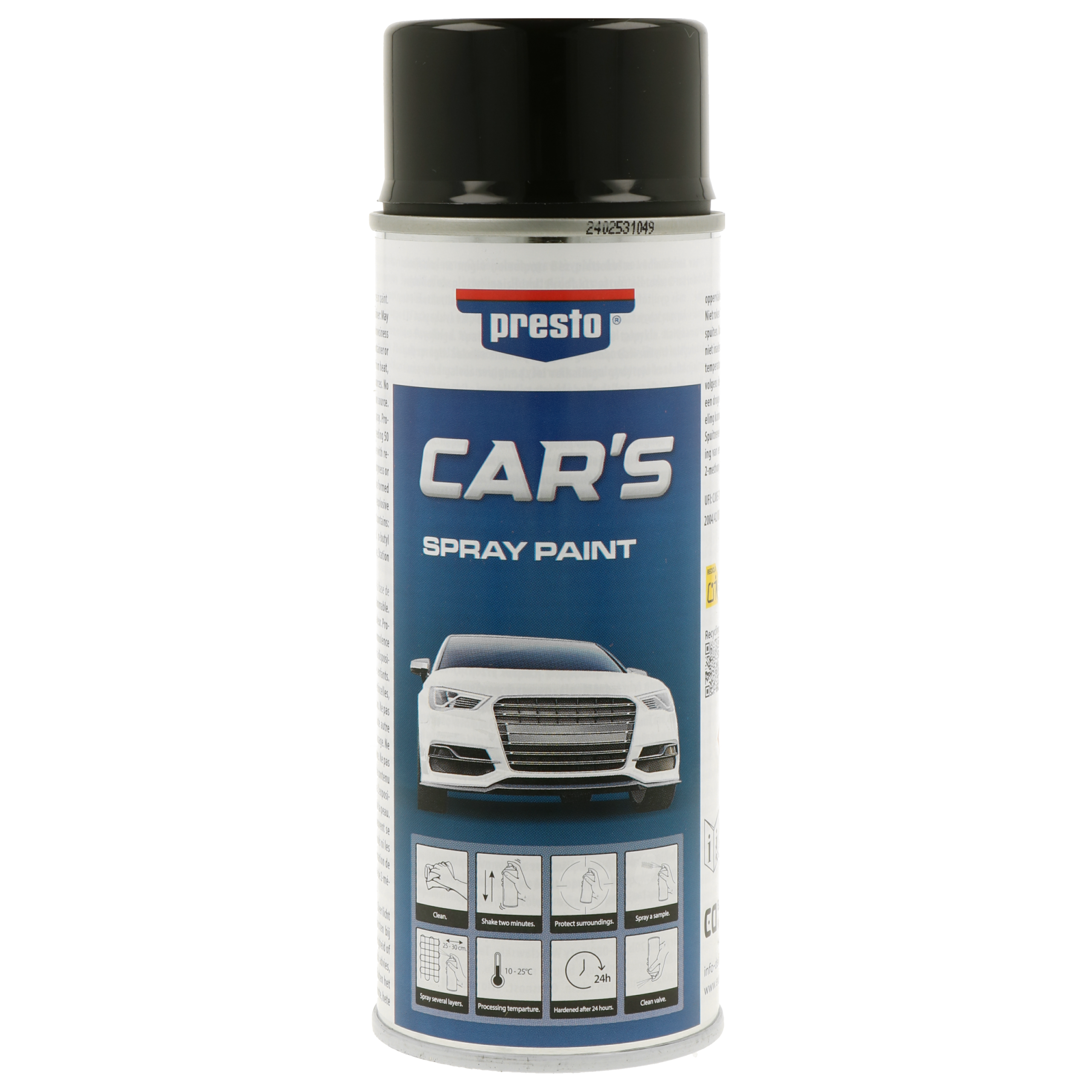 Presto CAR´s čierna lesklá 400ml