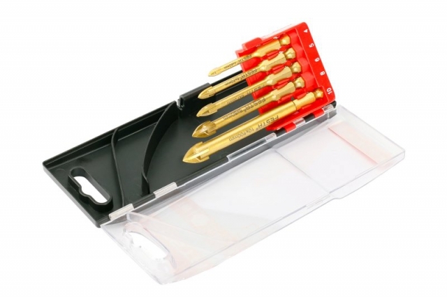 Vrtáky na sklo a keramiku sada 5ks FESTA