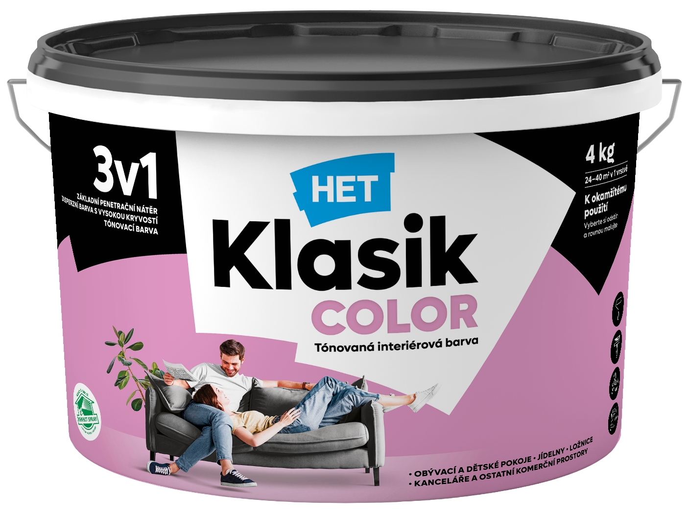 Klasik COLOR 0307 magenta 4kg new