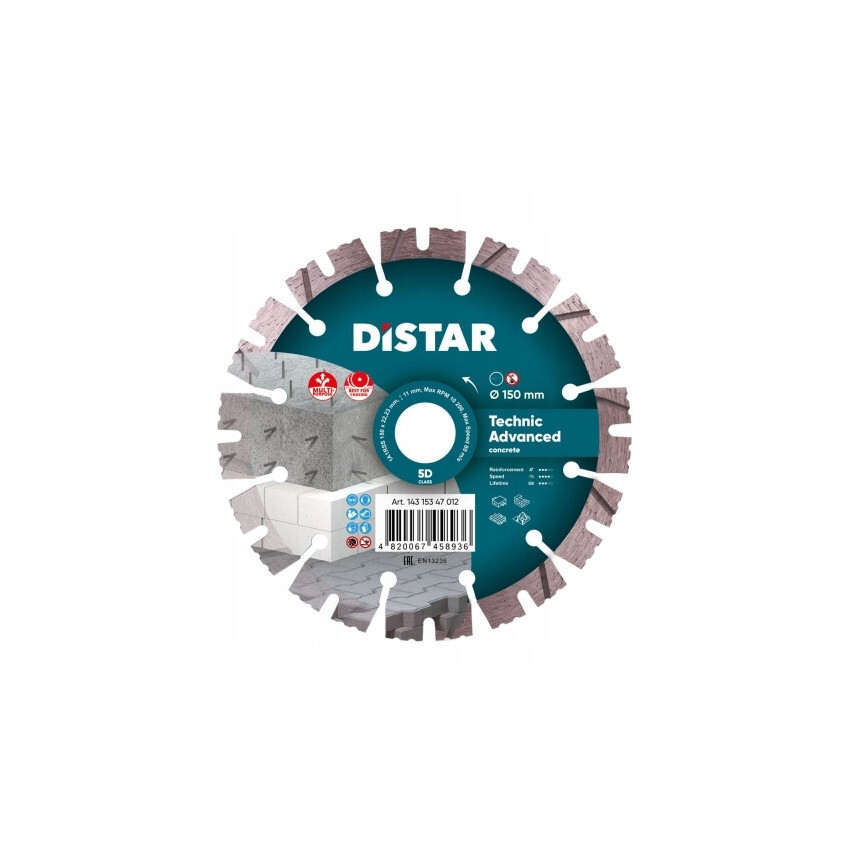 Kotúč diamantový Distar 150x22x23 mm Technic Advanced 5D 14315347012