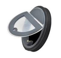 Klapka spätná d150 mm parotesná s magnetom