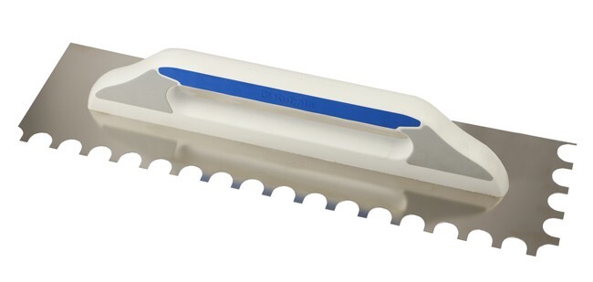 Hladítko nerezové polguľaté zuby R15 480 x 130 mm