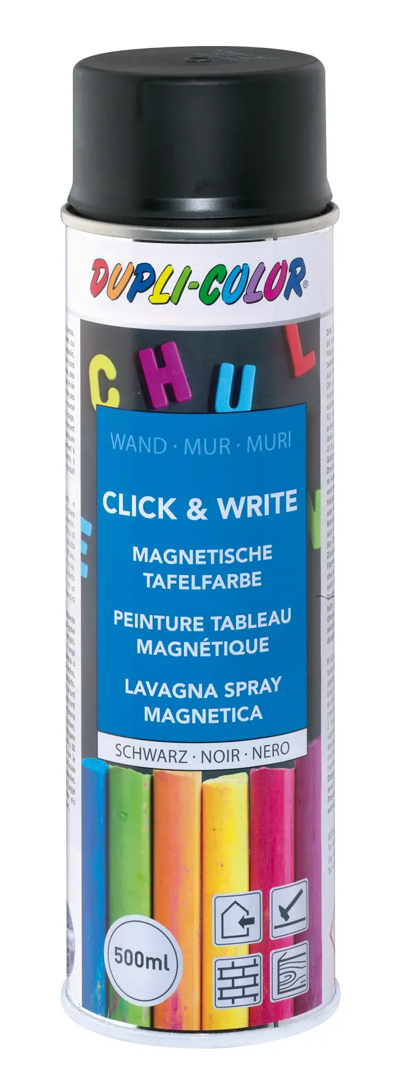 Dupli Color Click&Write čierny 500ml magnetická farba v spreji
