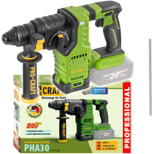 Kladivo vŕtacie Aku Procraft PHA30bb (bez akumulátora a nabíjačky)