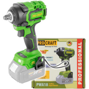 Uťahovák Aku rázový Procraft PWA18 (bez akumulátora a nabíjačky)