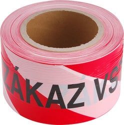 Páska výstražná ZÁKAZ VSTUPU 75mmx250m E červeno-biela Páska výstražná ZÁKAZ VSTUPU 75mmx250m E červeno-biela