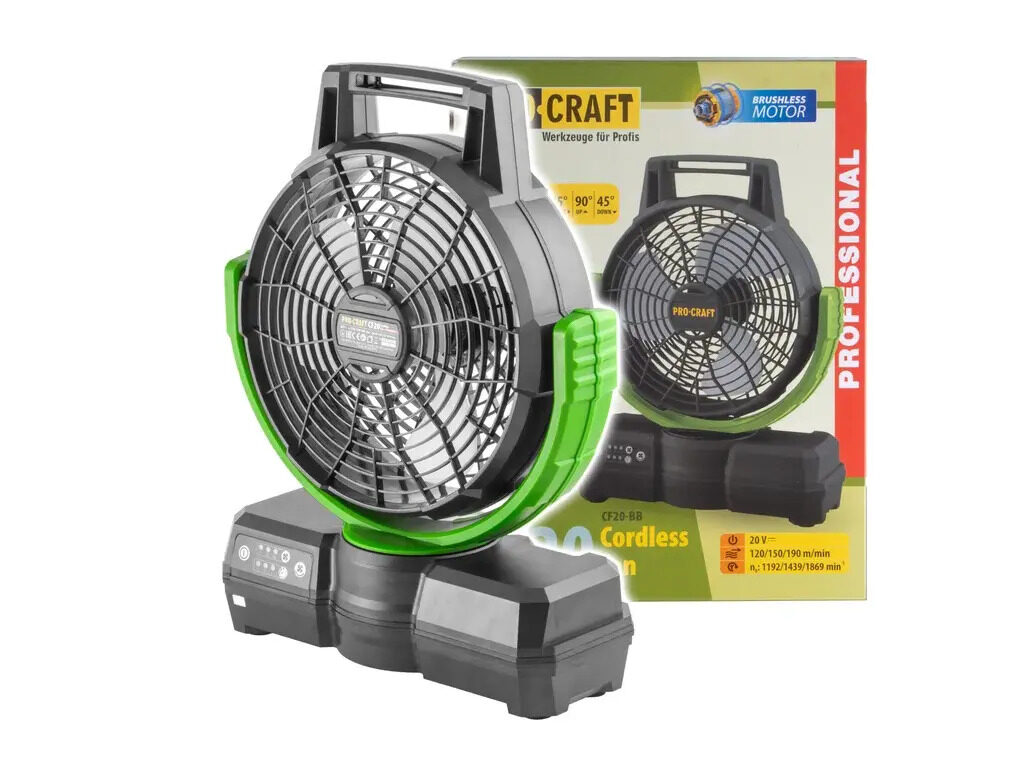Ventilátor Aku Procraft CF20 (bez batérie a nabíjačky) Ventilátor Aku Procraft CF20 (bez batérie a nabíjačky)