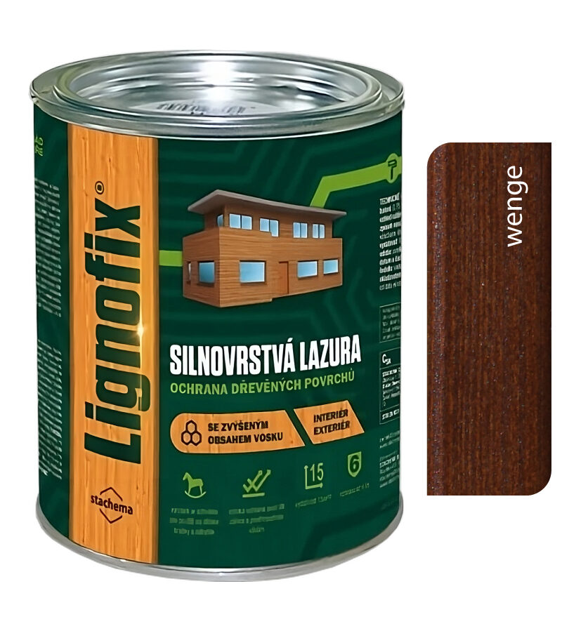 Lignofix Silnovrstvá lazúra - wenge 0 Lignofix Silnovrstvá lazúra - wenge 0