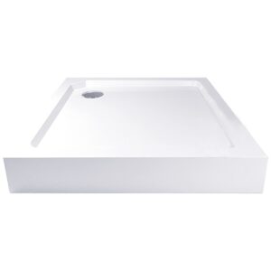 Vanička sprchová štvorcová 90x90x14cm SMC biela + nožičky a sifón 90mm
