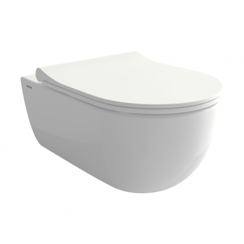 WC závesné V-Tondo 36x54.5cm Rimless+slim sedátko Bocchi402