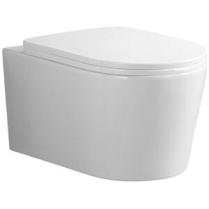 WC závesné Nox 2.0 53x37x36cm + sedátko samosklápacie slim biele lesk super flush