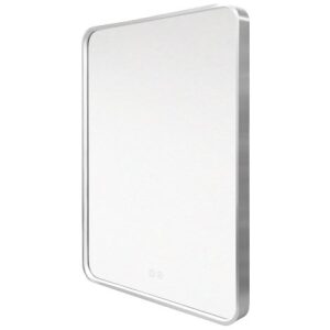Zrkadlo hranaté 600x800mm LED oceľovo šedý rám CN171S