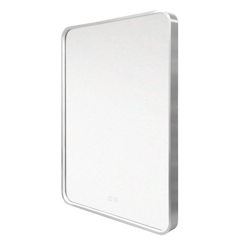 Zrkadlo hranaté 600x800mm LED oceľovo šedý rám CN171S Zrkadlo hranaté 600x800mm LED oceľovo šedý rám CN171S