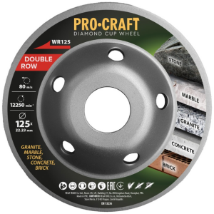Kotúč brúsny Procraft WR125 Turbo Double Row