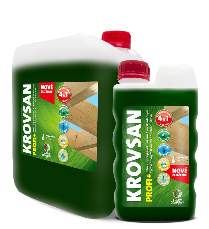Krovsan Profi+ hnedý - na ochranu dreva 5l