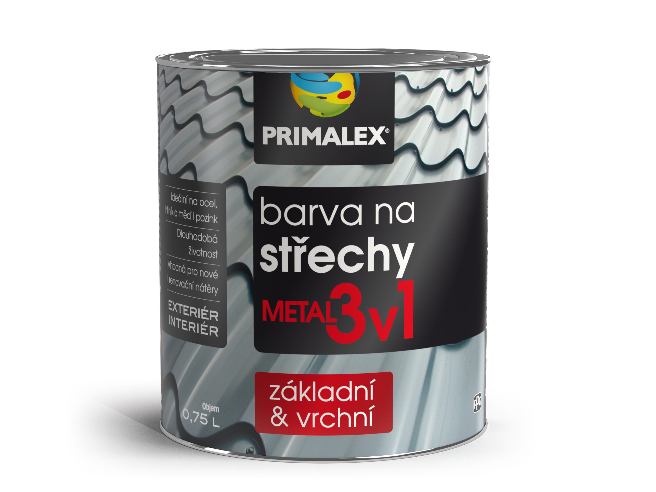 Primalex Metal 3v1 sivá 0