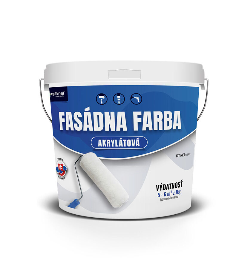 Optimal Fasádna akrylátová farba biela 0